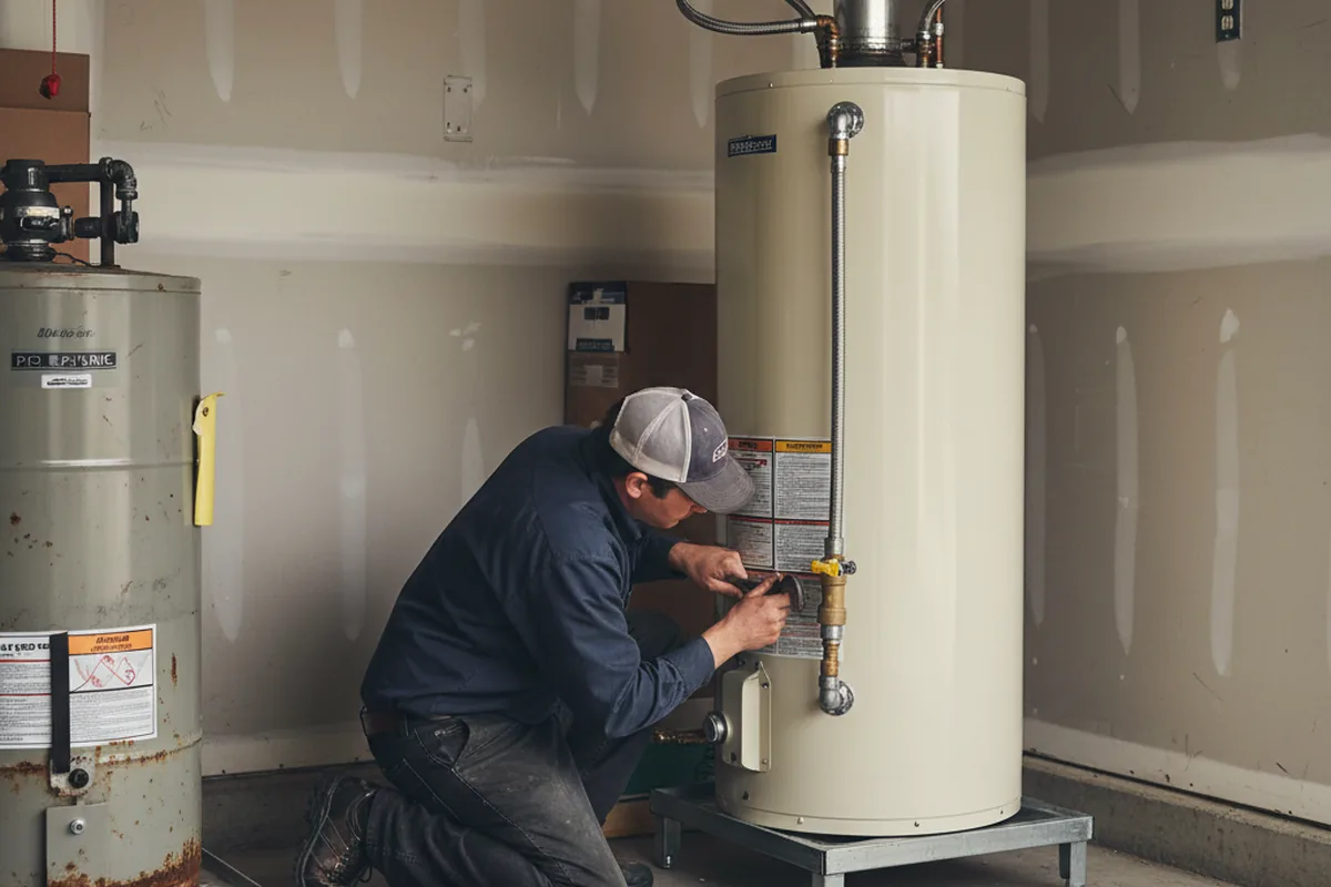Water heater and shutoff valve replacement in Chapmansboro