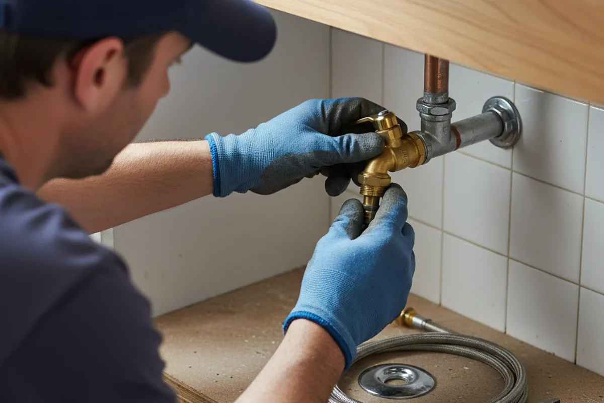 Shutoff valve and fitting work during Emergency Plumbing in Chapmansboro